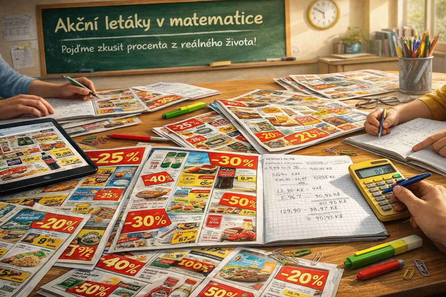 Akční letáky v matematice